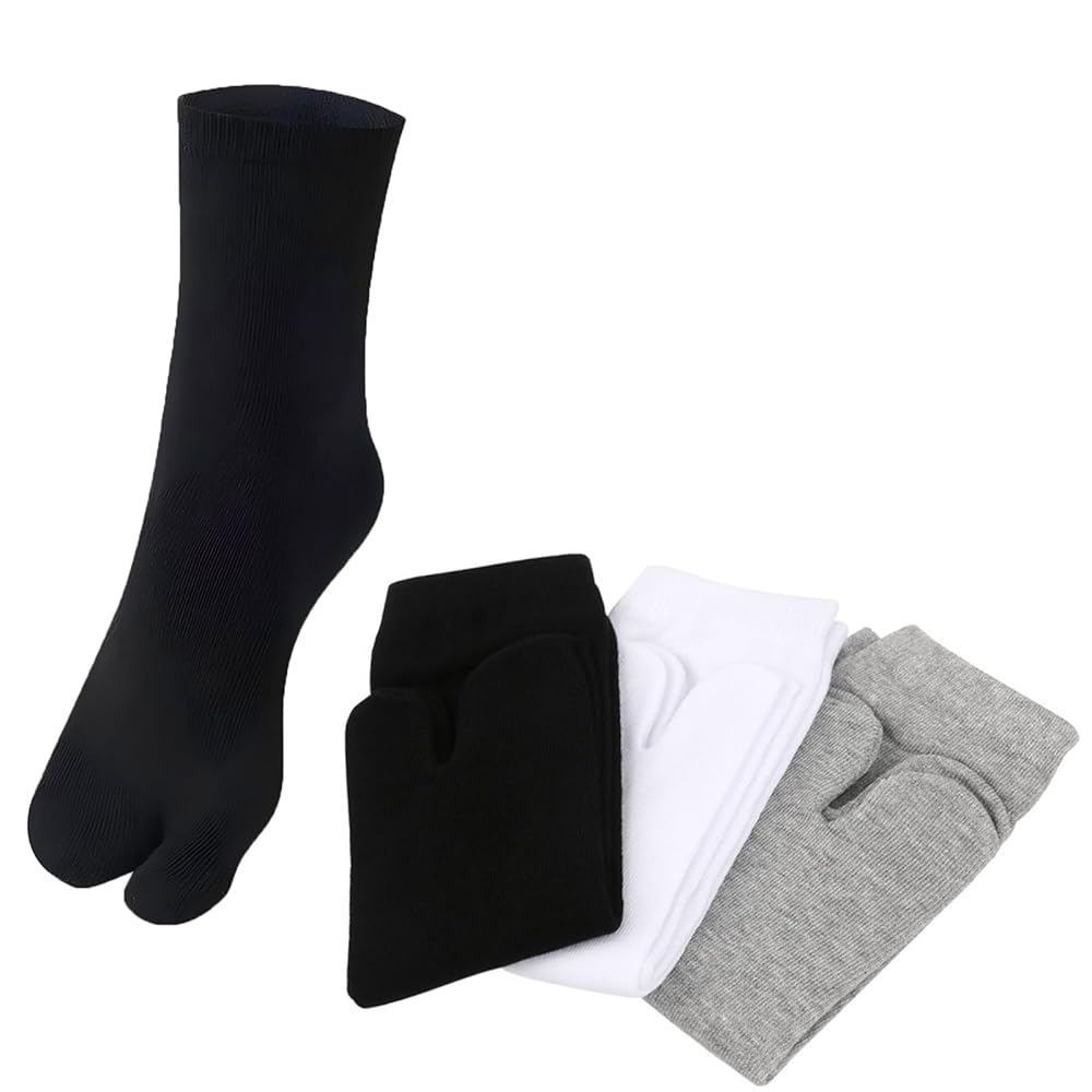 Amazon.com: SUNTRADE 3 Pairs Japan Tabi Socks, Split 2 Toe
